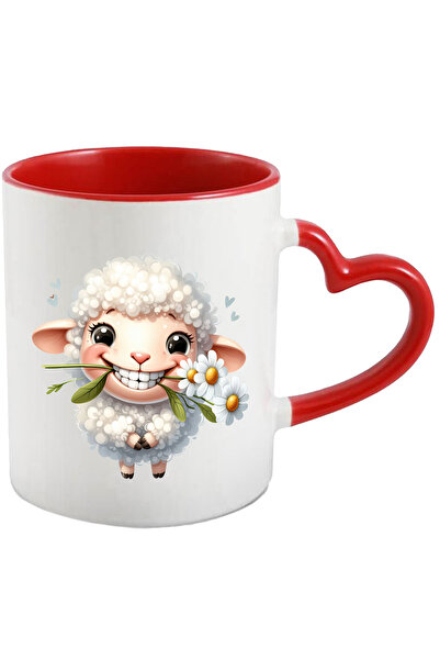 StoryGift Romania Cana cu o oita vesela | inimioare | tine niste floricele al...