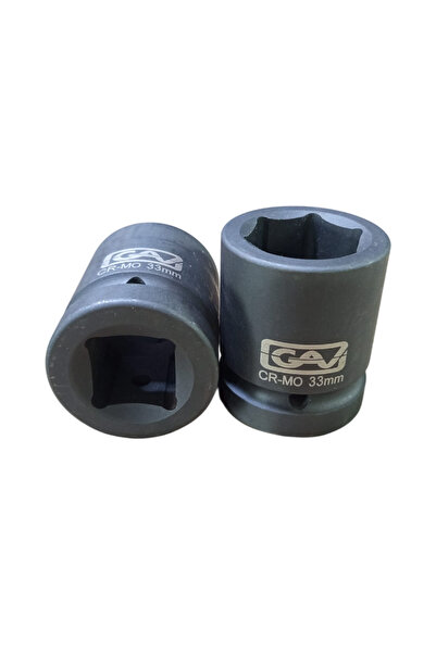 GAV 1'' 33mm Kısa Siyah Lokma (1 adet)