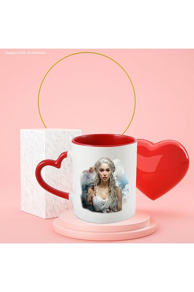 StoryGift Romania Mug With Daenerys, Game Of Thrones, Character, Fantasy, Multicolor 330 ml, Ceramic, With ,STG