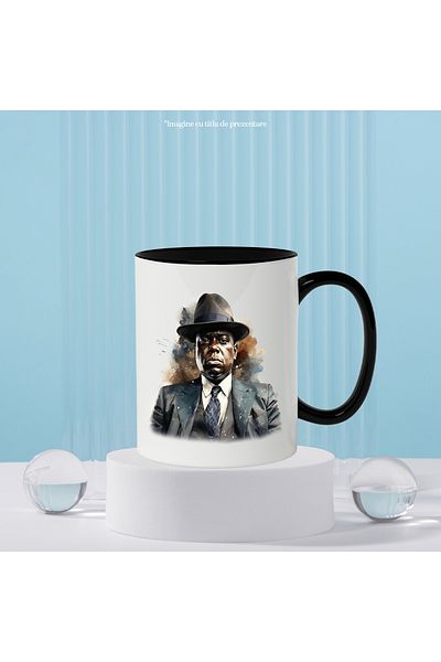StoryGift Romania Mug With The Notorious B.I.G., Rapper, Music, Celebrity, Multicolor 330 ml, Ceramics, With ,STG.