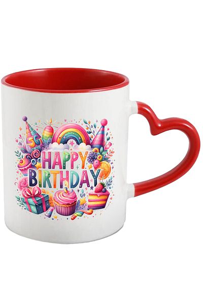 StoryGift Romania Mug with the message "Happy birthday" | gifts | cakes | happy birthday | anniversary, With ,STG.
