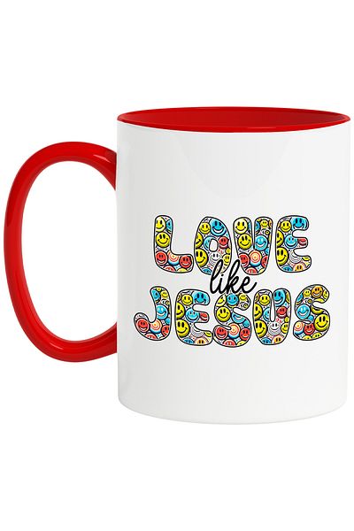 StoryGift Romania Mug with the message "Love like Jesus", religion, illustration, faith, love like Jesus, With, STG