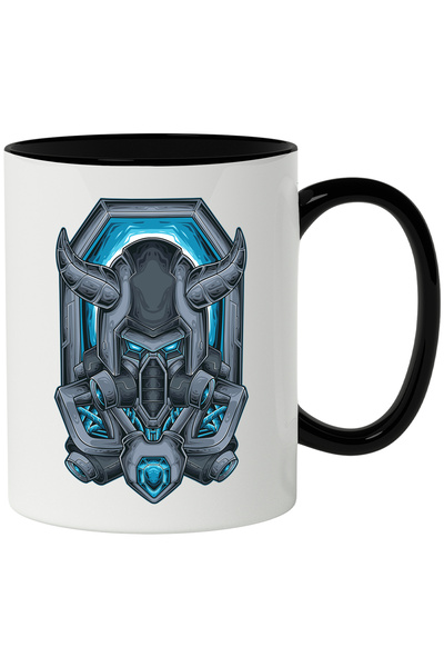 StoryGift Romania Cana Cu Luptator, Mecha, Viking, Coarne, SF, Robot, Multico...