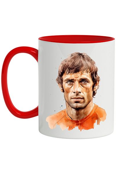 StoryGift Romania Mug With Diego Maradora, Player, Athlete, Footballer, Multicolor 330 ml, Ceramic, With ,STG