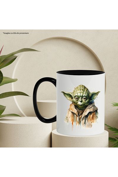 StoryGift Romania Yoda Mug, Character, Drops, Star Wars, Sci Fi, Alien, Multicolor 3, With,STG