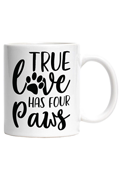StoryGift Romania Cana cu mesajul "True love has four paws" - iubirea adevara...