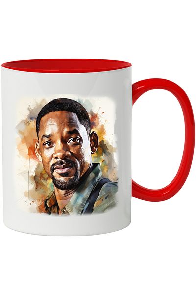 StoryGift Romania Mug With Will Smith, Actor, Rapper, Celebrity, Hollywood, Multicolor 330 ml, Ce, Cu,STG