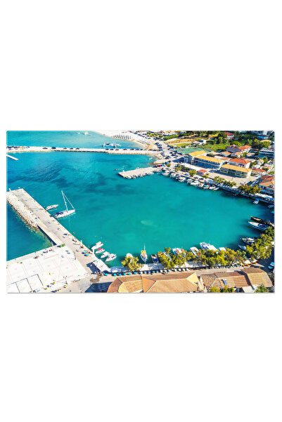 StoryGift Romania Tablou Canvas Nava Din Perspectiva Dronei Aerian, Calatorie...