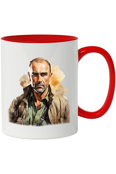 StoryGift Romania Mug With Liam Cunningham, Actor, Celebrity, Movies, Multicolor 330 ml, Ceramic, With,STG
