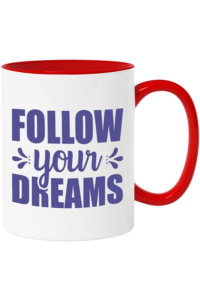 StoryGift Romania Mug with a message that urges you to follow your dreams no matter what with Man, Cu, STG