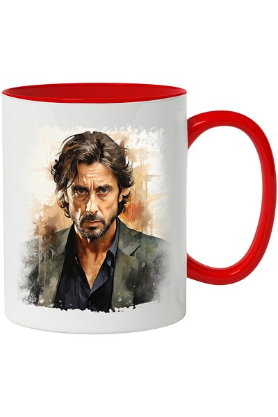 StoryGift Romania Al Pacino Mug, Costume, Beard, Celebrity, Actor, Multicolor 330 ml, Ceramic, With ,STG