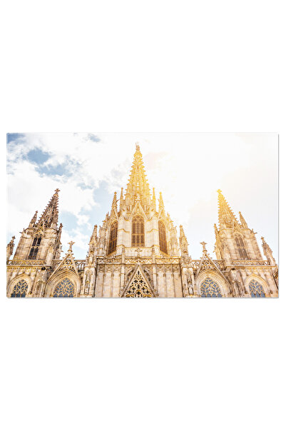 StoryGift Romania Tablou Canvas Vedere La Orasul Barcelona Barcelona, Spania,...
