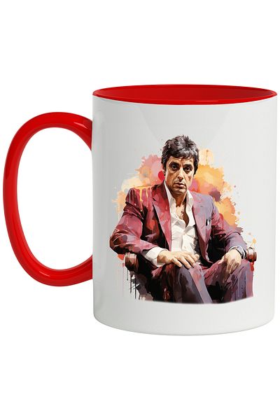 StoryGift Romania Al Pacino Mug, Actor, Celebrity, Hollywood, Movies, Multicolor 330 ml, Wax, With ,STG
