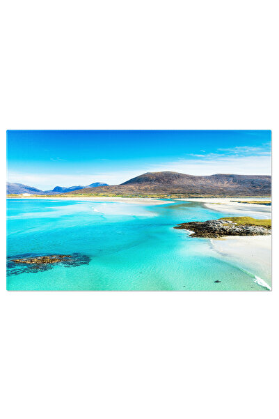 StoryGift Romania Tablou Canvas Dimineata Frumoasa La Seilebost, Plaja, Nisip...