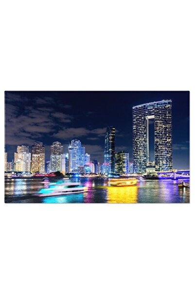 StoryGift Romania Tablou Canvas: Plaja Si Zgarie-nori In Dubai - Un Peisaj Ur...