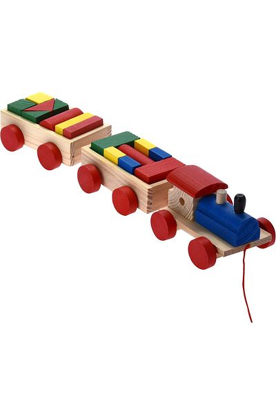 rexa Kids Baby Wooden Railway Train Stacking Sorting Educational Developmental Building Blocks Toys
