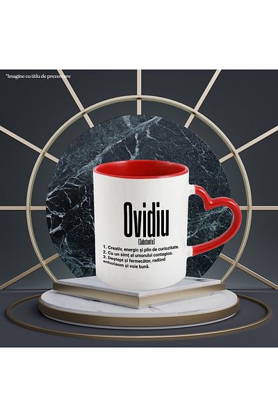 StoryGift Romania Mug With The Name Ovidiu, With Motivational Message, Creative, Energetic, Curious, Smart,, With ,STG
