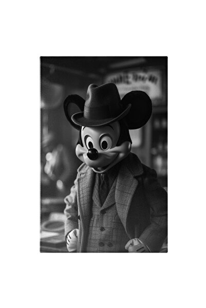 StoryGift Romania Tablou Canvas: Mickey Imbracat Elegant Cu Mainile In Sold S...