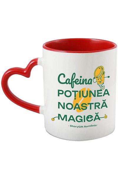 StoryGift Romania Caffeine Mug – Our Magic Potion of Adult Life Energy, 330ml, Ceramic, With, STG