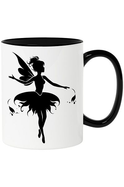 StoryGift Romania Fairy Tale Mug - Grandiose Moves with Black Handle, With Black Handle STG,STG,STG