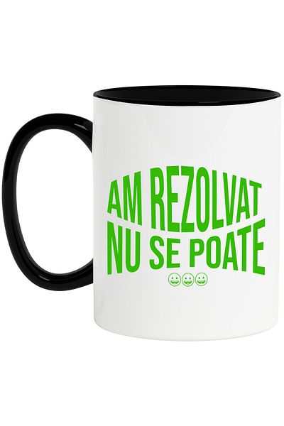 StoryGift Romania Mug with Optical Illusion Message Smiley Face Text I Solved It's Not Possible, Sarcasm, G, With, STG
