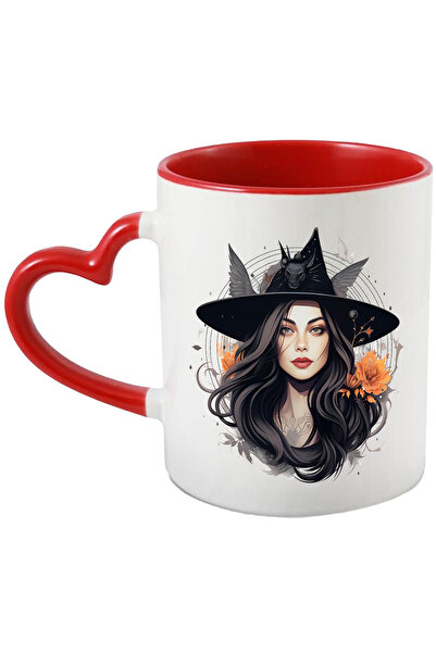 StoryGift Romania Cana cu o femeie cu palarie de vrajitoare, ilustratie, Hall...