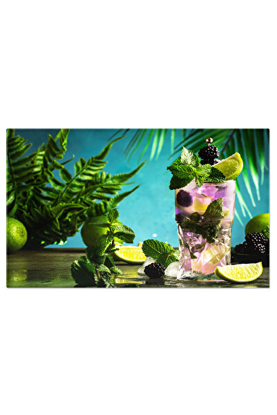 StoryGift Romania Tablou Canvas - Mojito Cu Mure, Racoritor, Bautura De Vara, Lamaie Si Menta