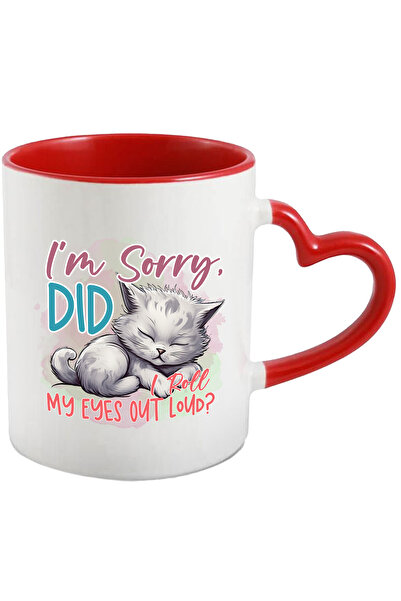 StoryGift Romania Cana cu pisicuta care doarme cu mesajul "I'm sorry, did I r...