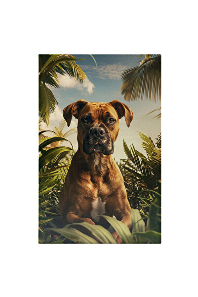 StoryGift Romania Tablou Canvas Paleta Naturii Câinele Ascuns În Frunze Încon...