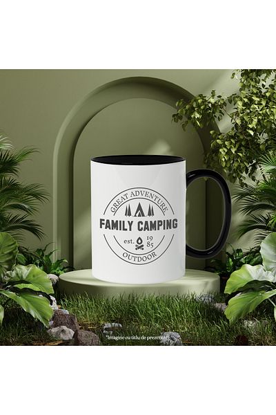 StoryGift Romania Mug Extraordinary Adventures, Family in Nature, Camping. Hiking, Exploration, 33, With