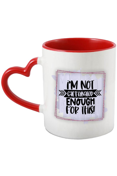 StoryGift Romania Cana cu mesajul "I'm not caffeinated enough for this", ilus...