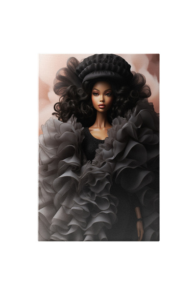 StoryGift Romania Tablou Canvas: Model In Franjuri Arta, Frumusete, Papusa, A...