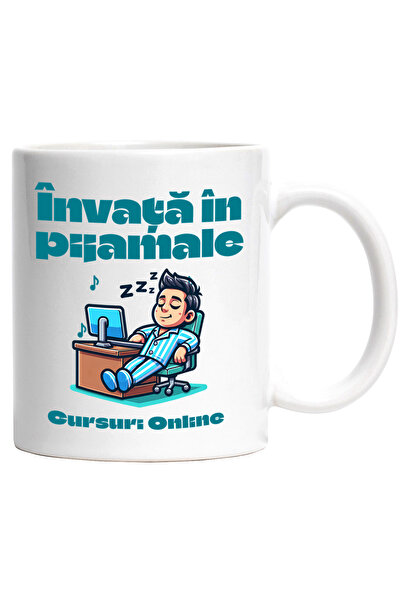 StoryGift Romania Cana invata in pijamale_ Puterea cursurilor online, 330ml, ...