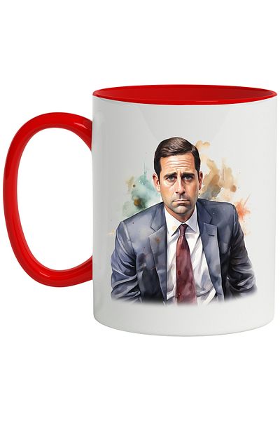 StoryGift Romania Mug With Michael Scott, The Office, Fictional Character, TV Series, Multicolor 330 ml, With ,STG