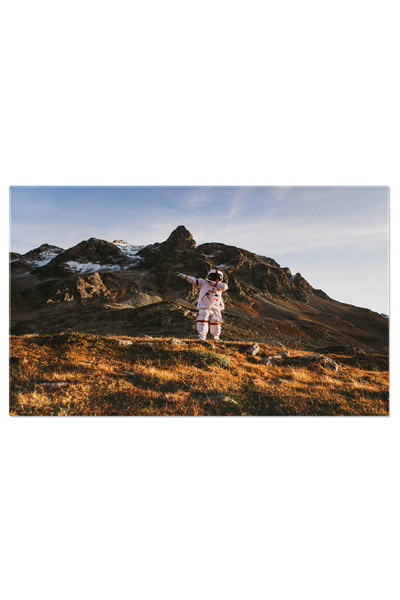 StoryGift Romania Tablou Canvas Om Explorand O Planeta Noua, Spatiu, Astronau...