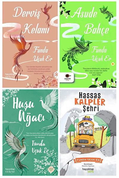 hayykitap Funda Uçuk Er 4 Kitap Set / Derviş Kelamı-Asude Bahçe-Huşu Ağacı-Ha...