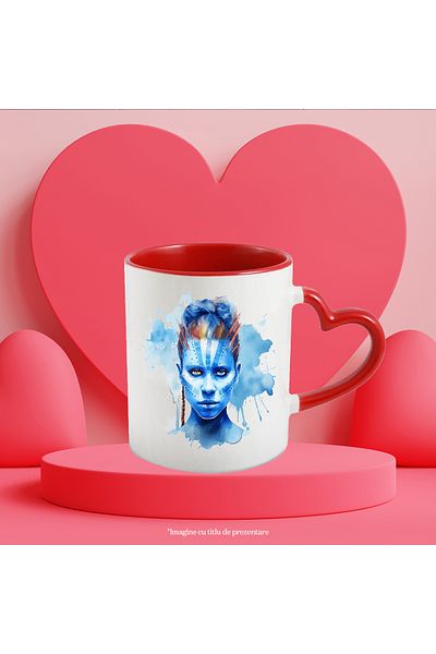 StoryGift Romania Mug With Eywa, Avatar, Character, Movie Lovers, Fantasy, Portrait, Multicolor, With,STG