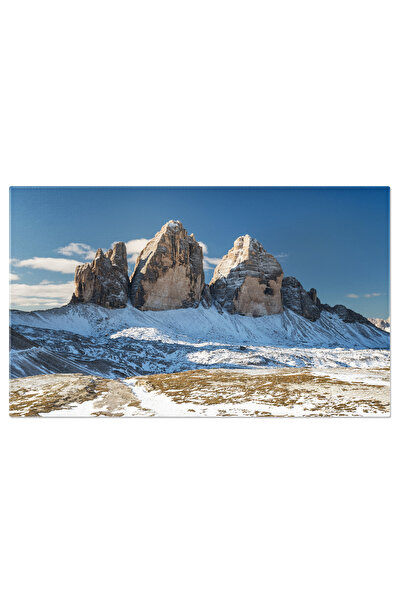StoryGift Romania Tablou Canvas Muntele Tre Cime Di Lavaredo In Italia, Panor...