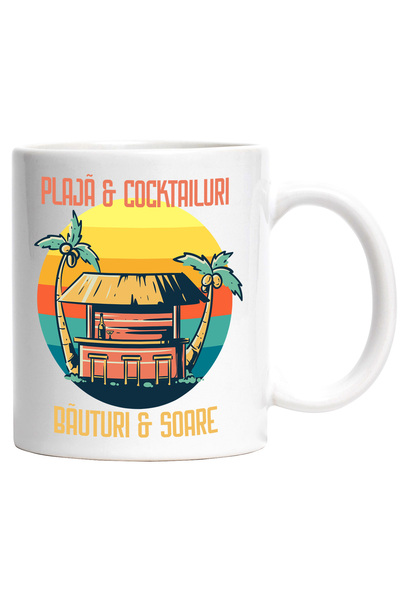 StoryGift Romania Cana Plaja si cocktailuri_ bauturi si soare , 330ml, Cerami...