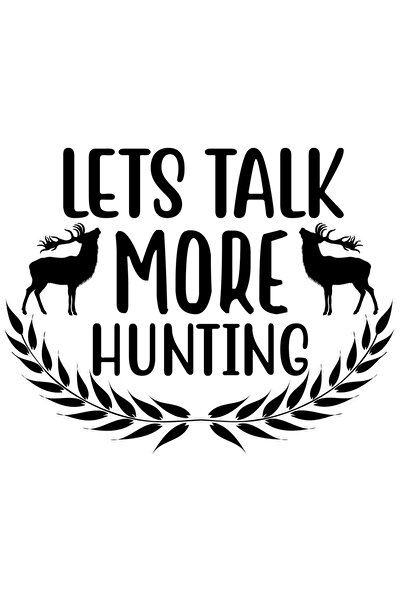 StoryGift Romania Sticker Exterior Cu 2 Cerbi Pentru Pasionatii De Vanatoare - Multe Discutii , Vinyl Negru,