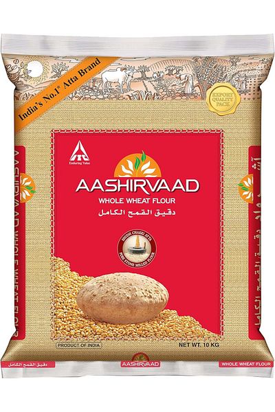 AASHIRVAAD Whole Wheat Flour Shudh Chakki Atta 10kg