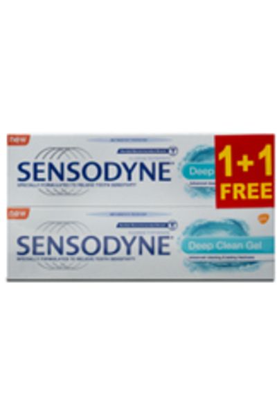 Sensodyne T/PASTE DEEP CLEAN GEL 75 ML (1 + 1 FREE)
