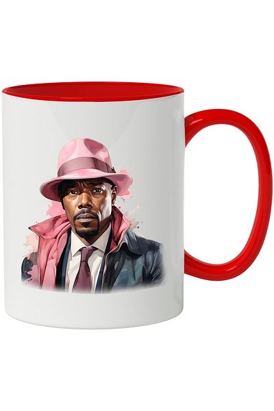 StoryGift Romania Mug With Anthony Mackie, Actor, Celebrity, Movies, Multicolor 330 ml, Ceramic c, With ,STG