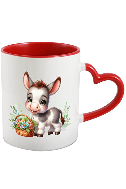 StoryGift Romania Cana cu un magarus vesel | ilustratie | cosulet cu floricel...