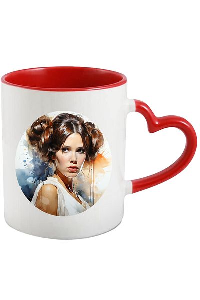 StoryGift Romania Princess Leia Mug, Star Wars, Fictional Character, SF, Jedi, Multicolor 330 ml, , With ,STG