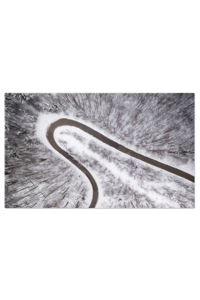 StoryGift Romania Tablou Canvas Puncte De Interes Intr-o Peisaj Iarna