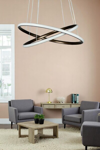 LEGACY Rings 2'li Bronz Renk Modern Tasarım - Yatak Odası - Salon - Çocuk Oda...