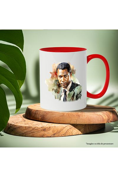 StoryGift Romania Mug With B.B. King, Celebrity, Singer, Composer, Multicolor 330 ml, Ceramic, With ,STG