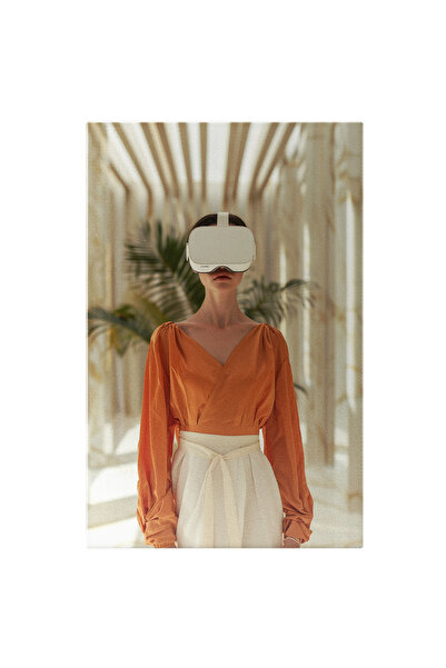 StoryGift Romania Tablou Canvas Realitatea Prezentată Unei Femei Prin Ochelar...