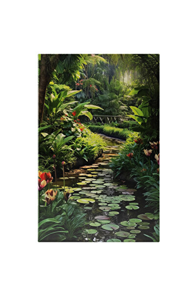 StoryGift Romania Tablou Canvas: Izvor Inconjurat Cu Vegetatie - Natura Senin...